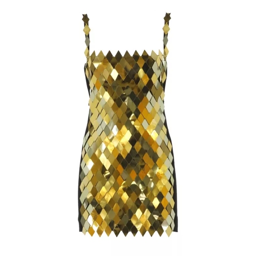 The Attico Rue Mini Dress Gold 