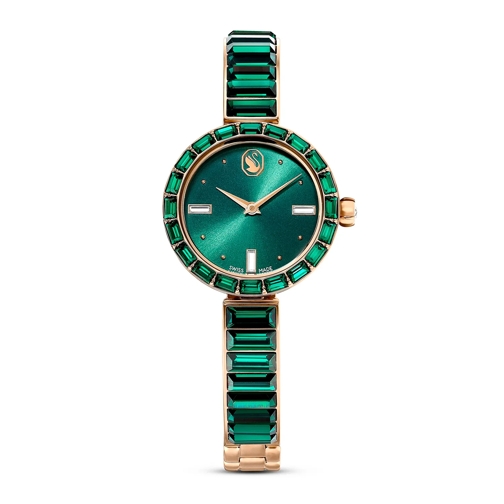 Swarovski Montre à quartz Uhr Gold farbend, Grün