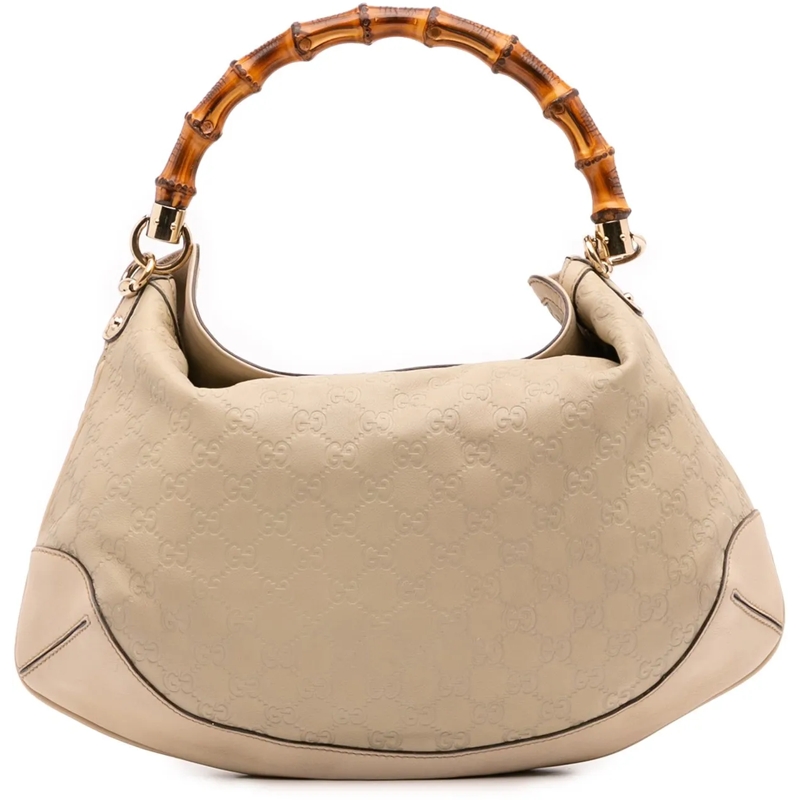 Gucci Sac à bandoulière Bamboo Guccissima Peggy Satchel braun