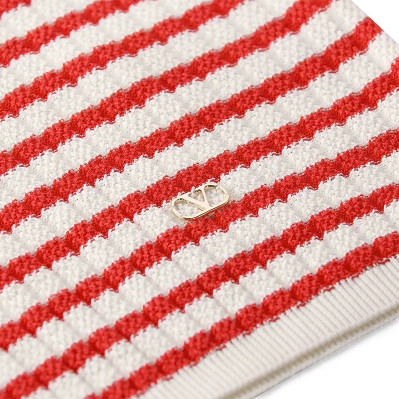 Valentino Garavani T-Shirt Gestreiftes T-Shirt rot(Image 5)