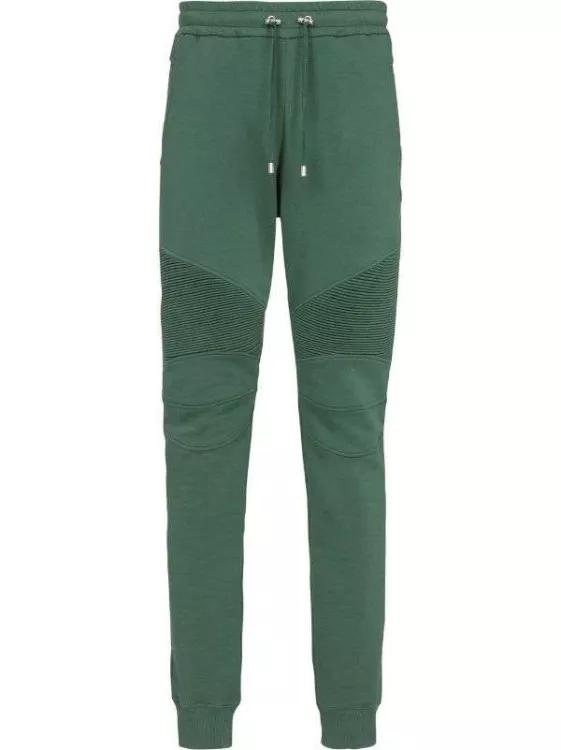 Balmain - Drawstring Cotton Track Pants - Größe L - gray