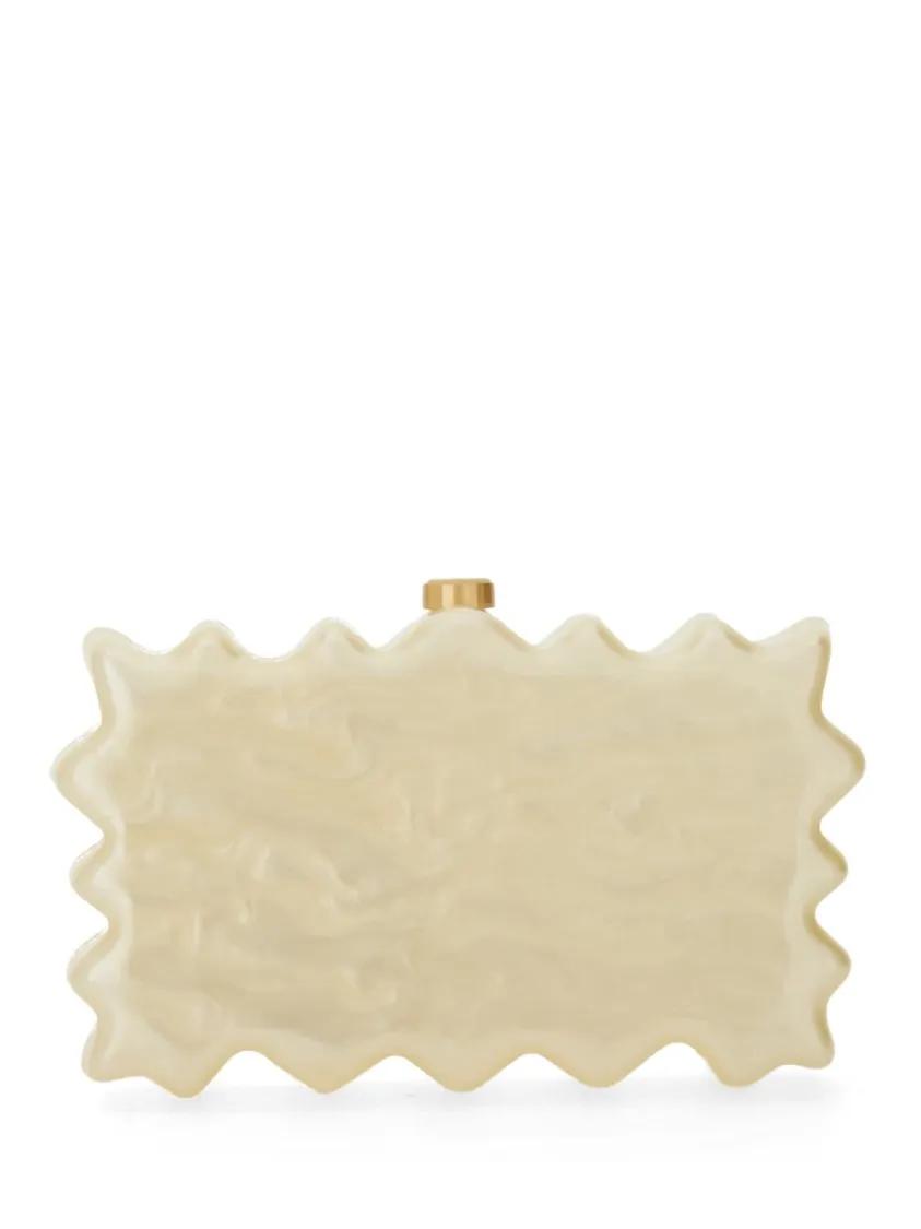 Cult Gaia Clutches "Paloma" Clutch in beige