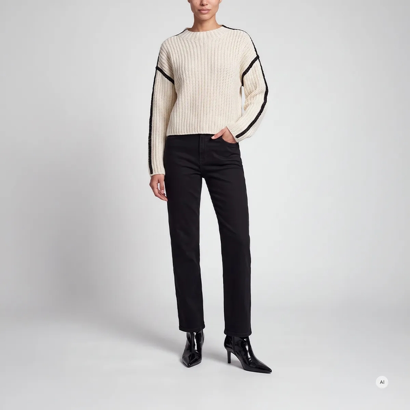 Marc Aurel Cropped-Jeans Verkürzte Jeans schwarz(Image 2)