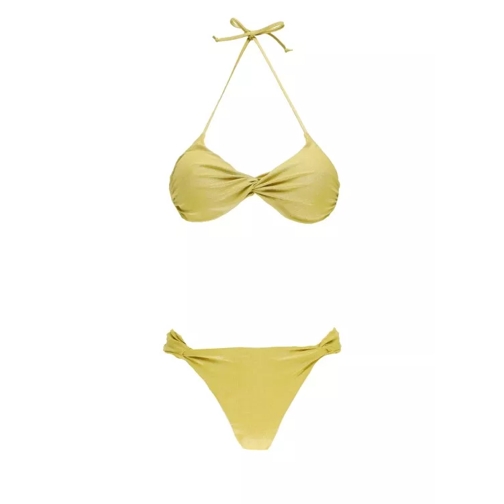 Fisico  Yellow Lurex Bikini Yellow