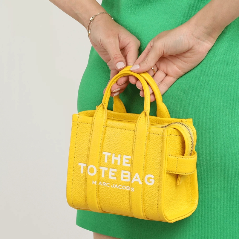 Marc Jacobs Minitasche The Micro Tote Bag Leather Yellow(Image 3)