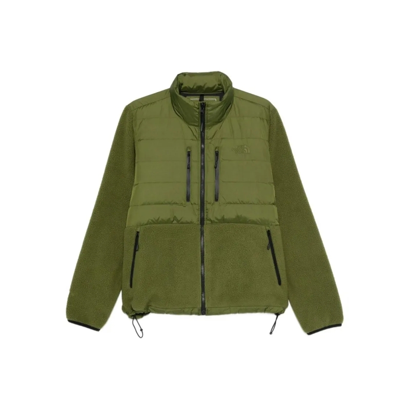 The North Face Daunenjacke Quilted And Fleece Textured Jacket Green
