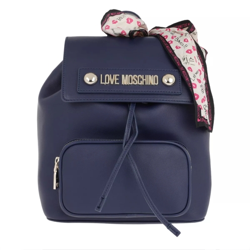 Love Moschino Logo Backpack Navy Sac à dos