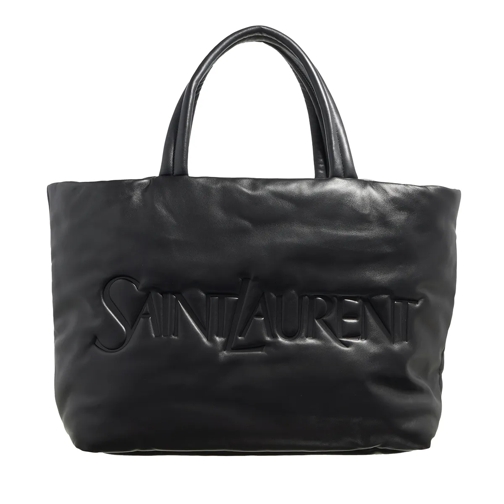 Saint Laurent Nappa Leather Tote Bag Black Draagtas