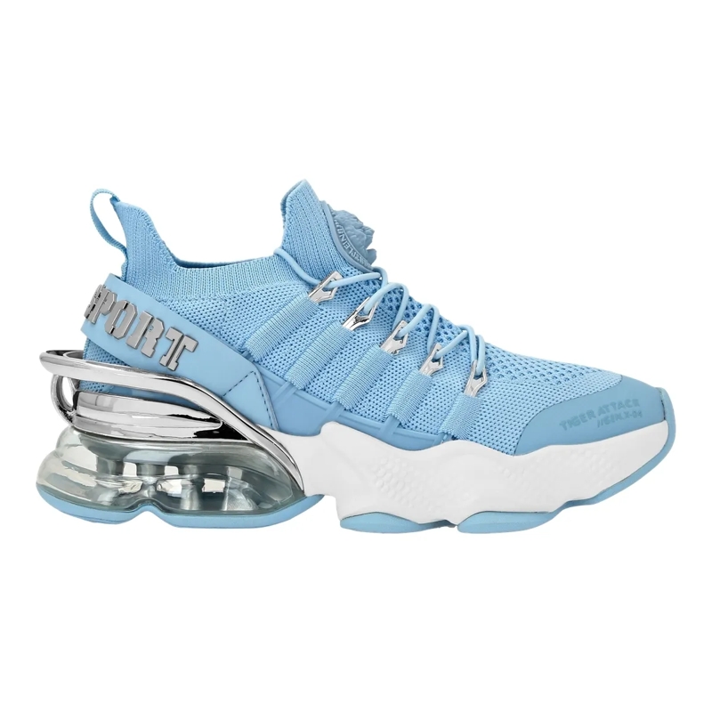 Plein Sport Low-Top-Sneaker Läufer Sneaker Tiger hell-blau