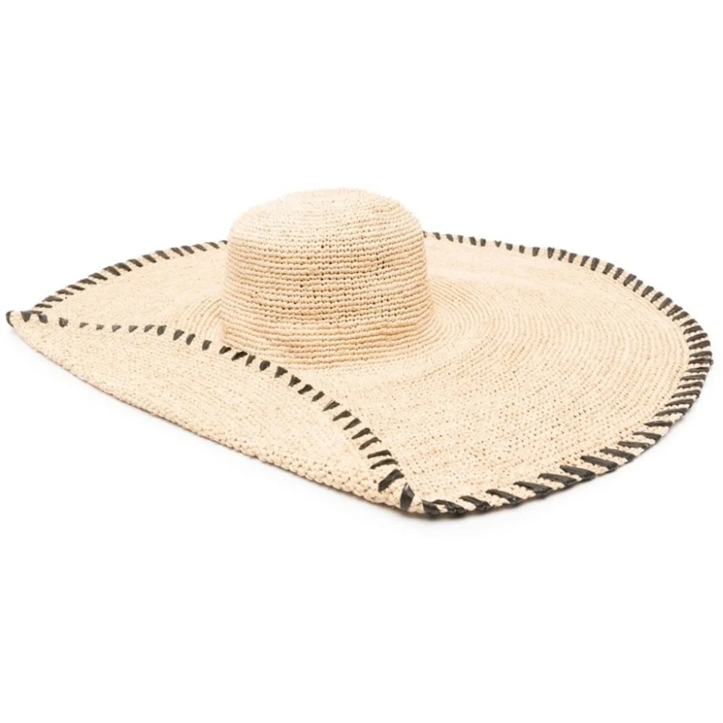 Lanvin Mütze Hats Naturalblack schwarz