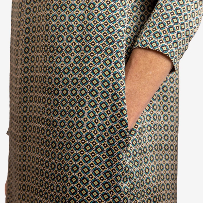 Helene Galwas Maxikleid Seidenkleid HOPE dunkel-grün(Image 4)