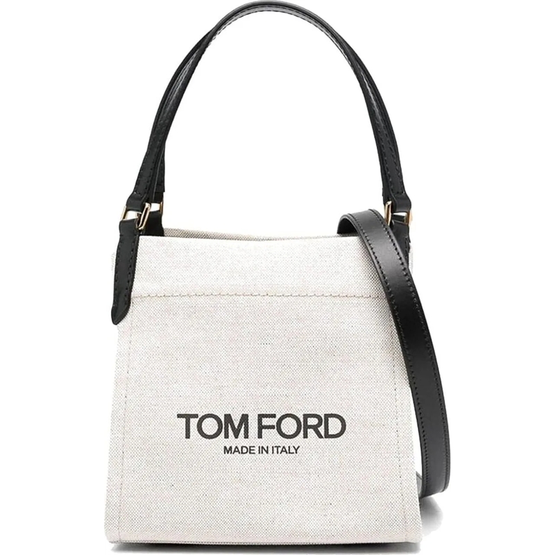 Tom Ford Schultertasche Medium Amalfi Tote Bag With Structured Silhouette Neutrals