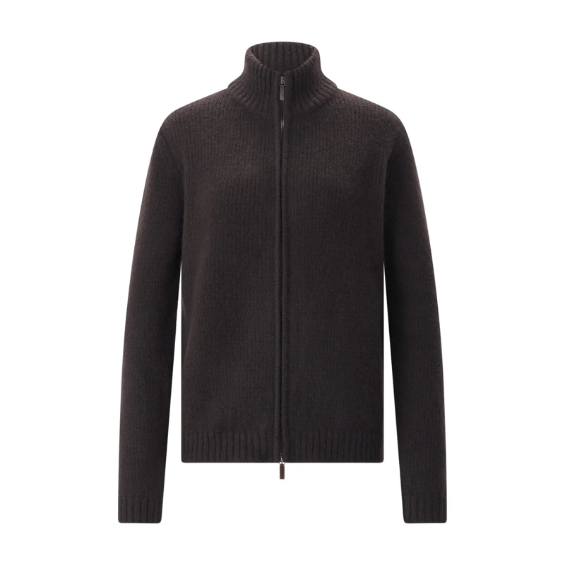 Iris von Arnim Übergangsjacke Strickjacke Felias aus Kaschmir-Seiden-Mix braun