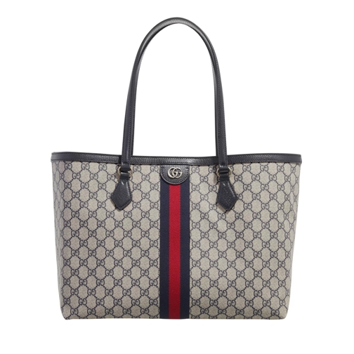 Gucci Medium Ophidia GG Tote Bag Beige/Blue Shopping Bag