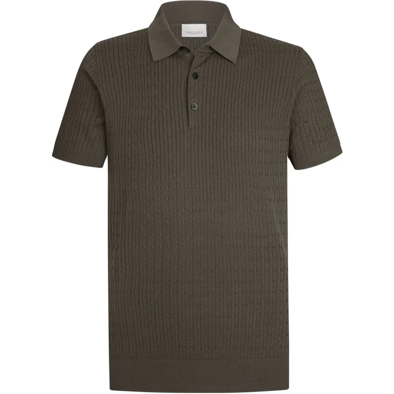 PROFUOMO Poloshirt Profuomo Ppxd10011 Polos Bruin Ppxd10011 braun
