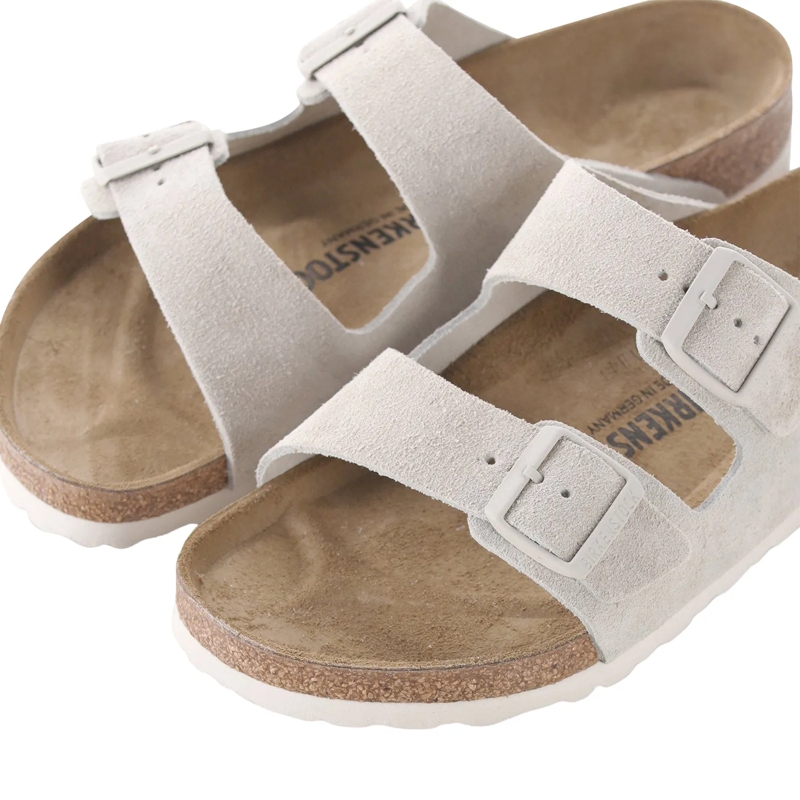Birkenstock Schnürschuhe Sandalen Arizona aus Veloursleder grau(Image 3)