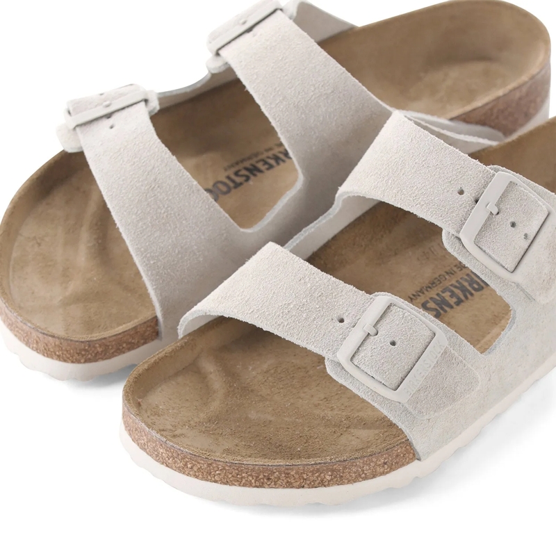 Birkenstock Schnürschuhe Sandalen Arizona aus Veloursleder grau(Image 3)