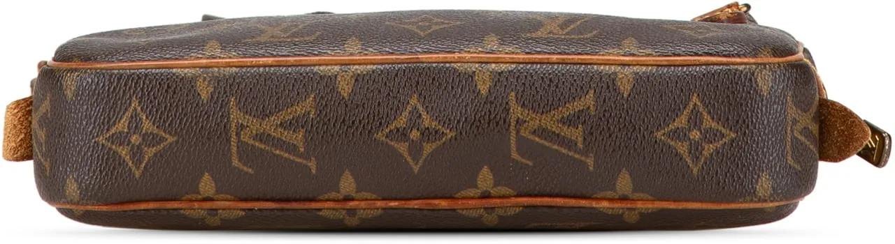 Thumbnail - Louis Vuitton Hobo Bags - 1980s Monogram Pochette Marly Bandouliere - Gr. unisize - in Braun - für Damen