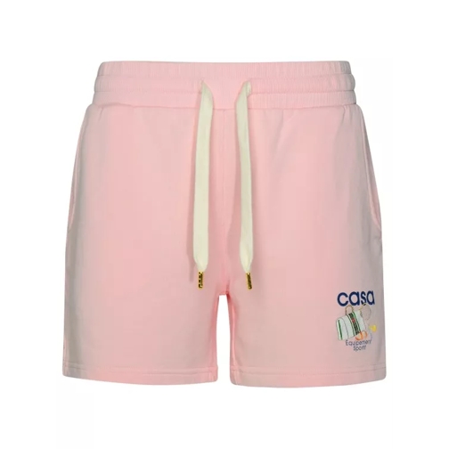 Casablanca Equipement Sportif' Pink Organic Cotton Shorts Pink 