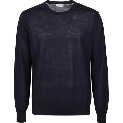 Ballantyne  Plain Sweater Blue blau