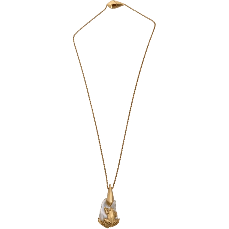 Bottega Veneta Mittellange Halskette Bottega Veneta Rana Necklace Gold / mint condition gold