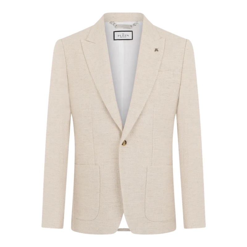Philipp Plein Blazer Linen  Blazer Gigolo Fit weiss