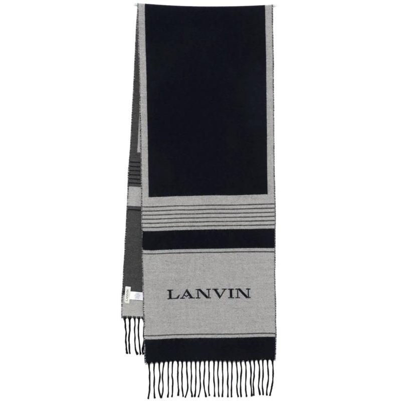 Lanvin Wollschal Scarfs Blue blau