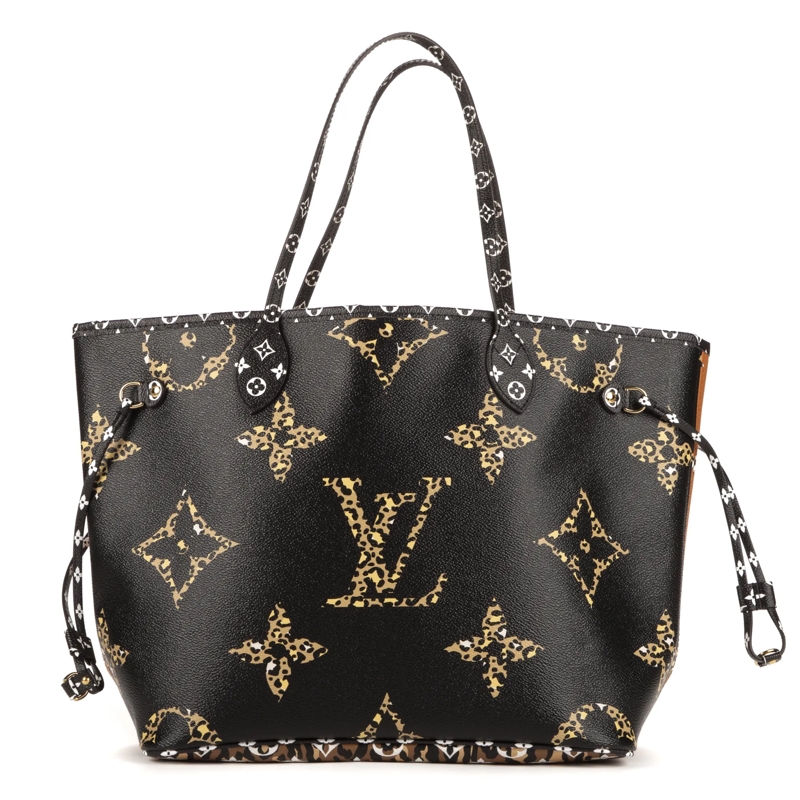 Louis Vuitton Crossbody Bag Ltd. Ed. Jungle Neverfull MM schwarz