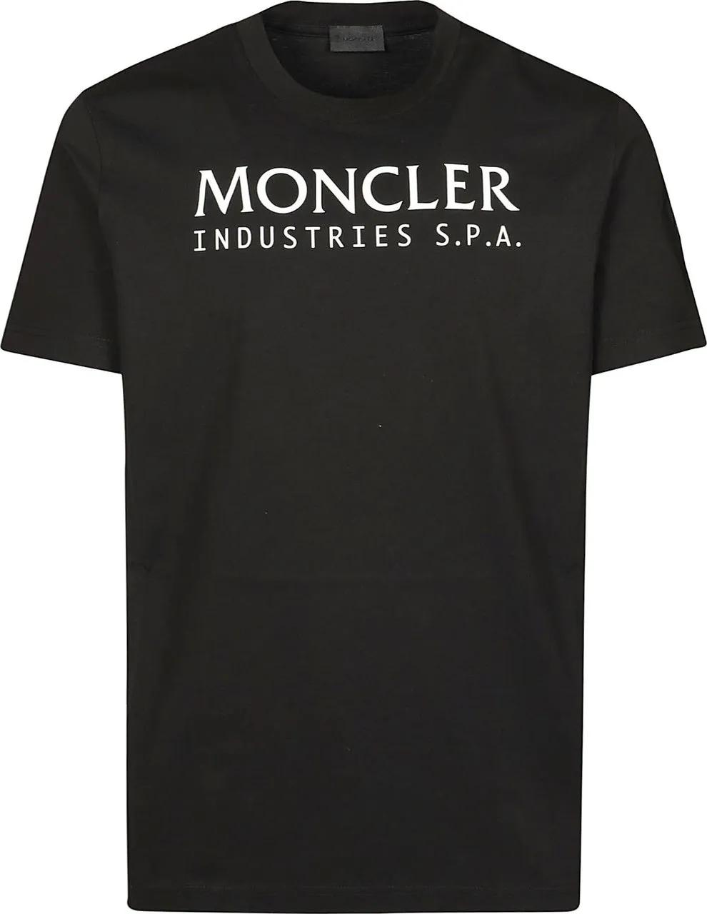 Black moncler tshirt sales