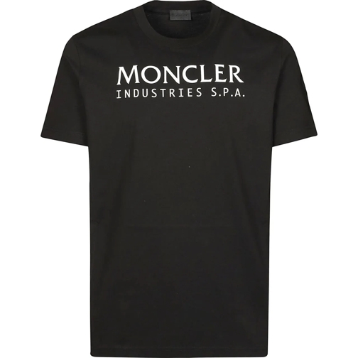 Moncler T-Shirts Logo T-shirt Black schwarz