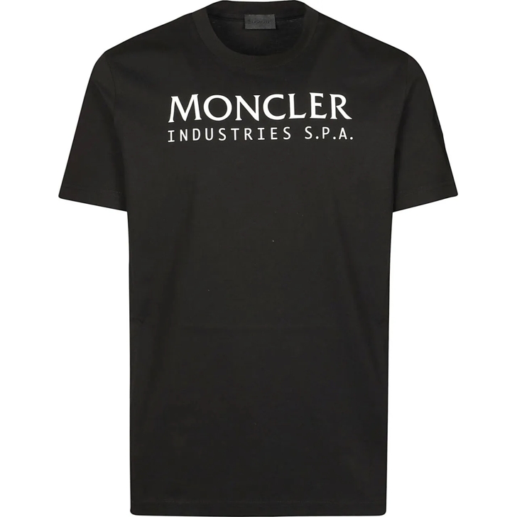 Moncler Logo T shirt Black schwarz T Shirts