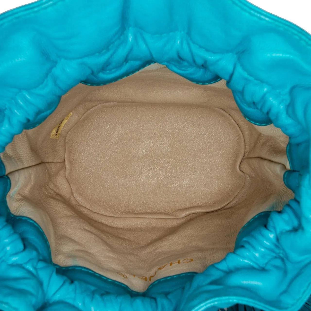 Thumbnail - Chanel Hobo Bags - Quilted Lambskin Drawstring Tassel Bucket Bag - Gr. unisize - in Blau - für Damen