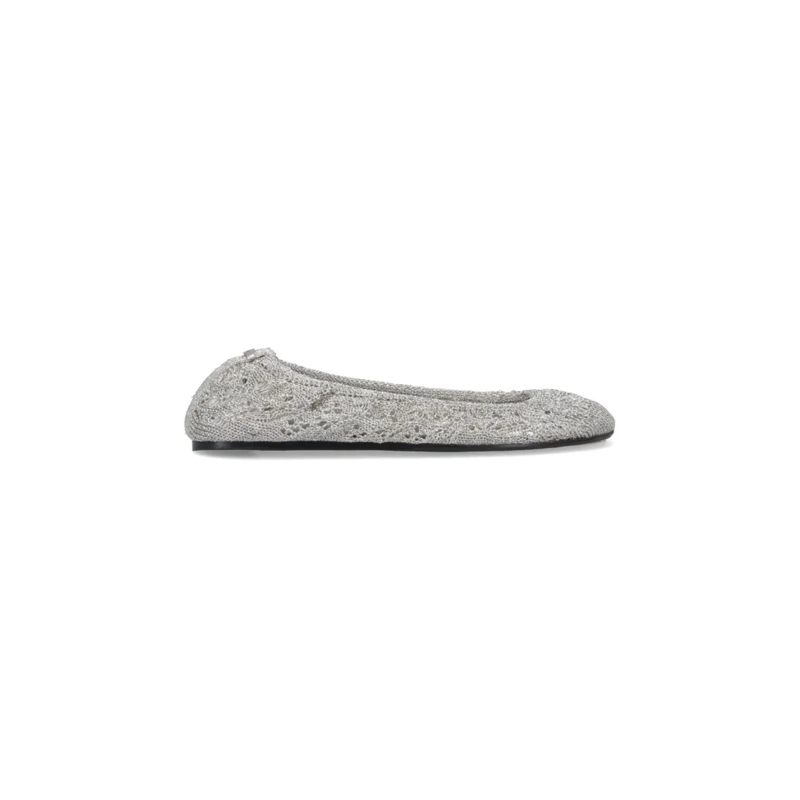 Isabel Marant Balletschoenen "Belna" Crochet Ballet Flats – Silver Silver