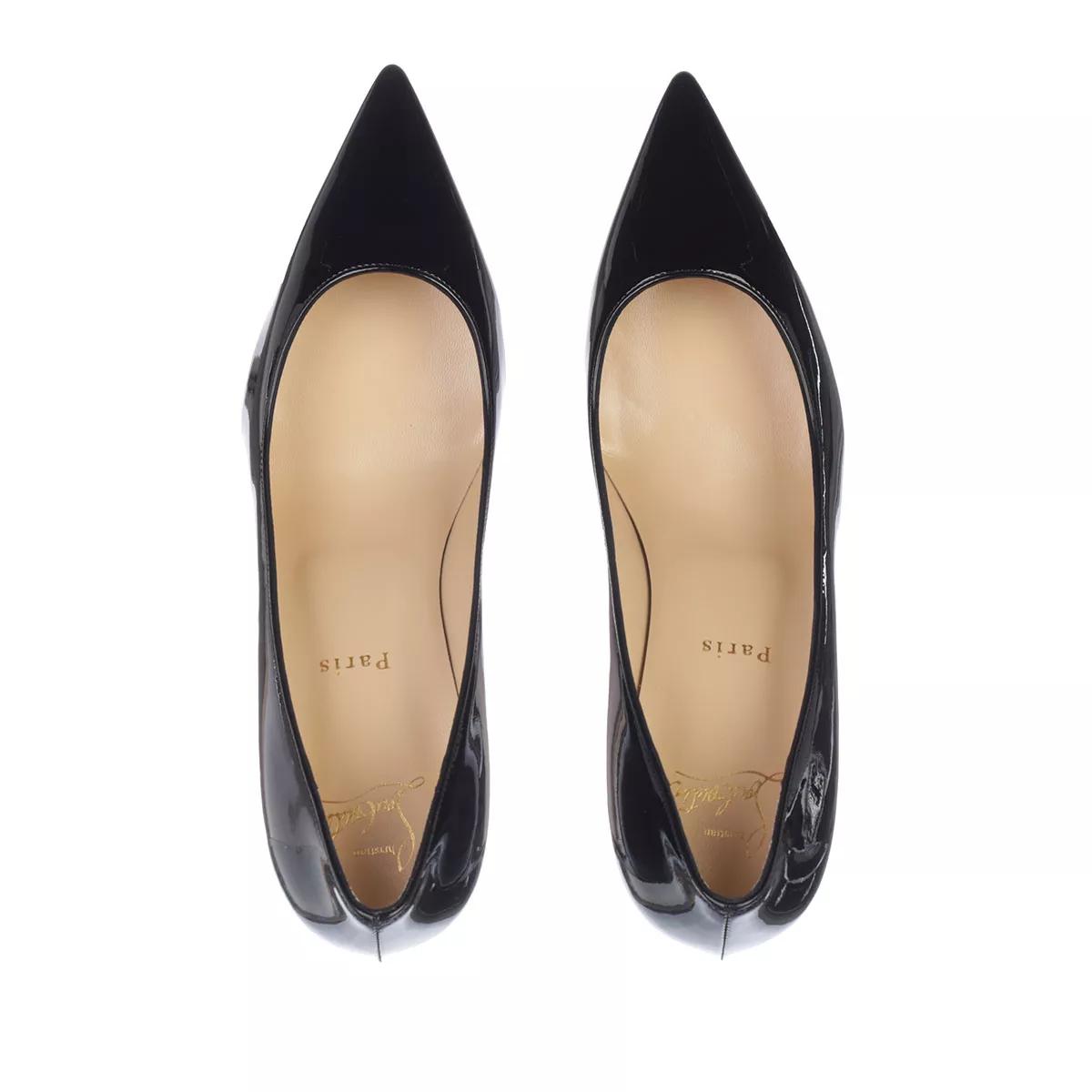 Kate 85 Leather Pumps in Black - Christian Louboutin