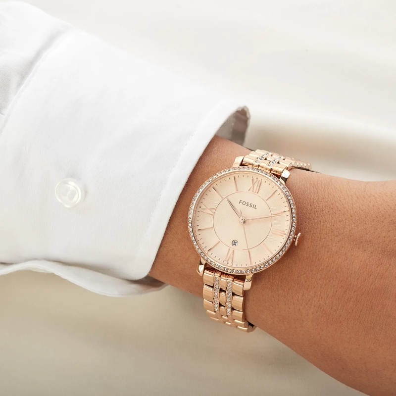 Fossil Chronograph Watch Jacqueline ES3546 Roségold (Image 3)