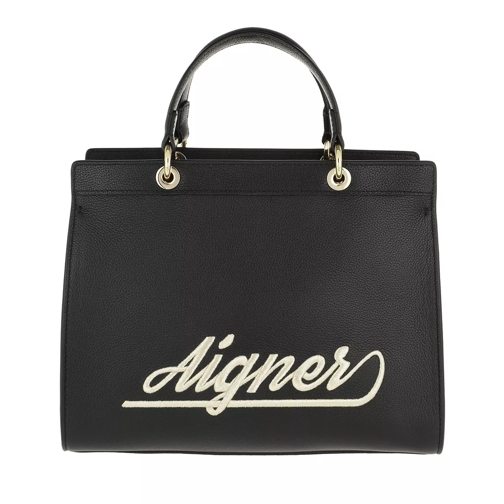 AIGNER Gloria M Handle Bag Black Sporta