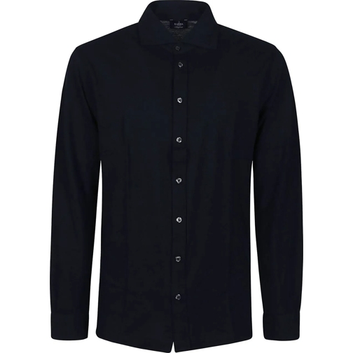 Barba Napoli Legere Oberteile Long Sleeve Shirt Blue blau