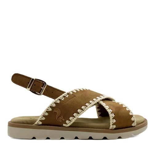 thies thies 1856 ® Rec Soft Woven Sandal tobacco (W/X) schwarz Sandaler