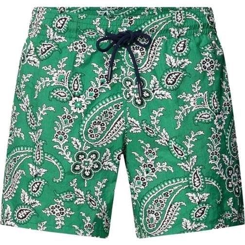 Etro  Paisley Print Logo Swim Shorts grün