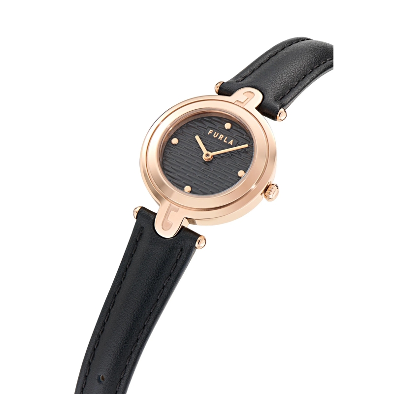 Furla Quarzuhr Quarz-Analoguhr Furla Arch-Bar schwarz(Image 4)