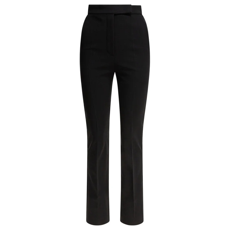 Max Mara  Straight-Leg Trousers With High Waist Black