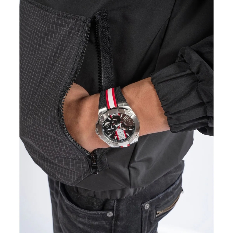 Guess Quarzuhr Quarz Analog Uhr Vette schwarz(Image 5)