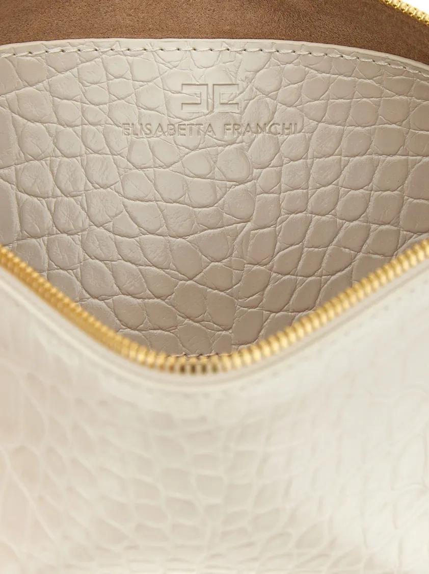 Elisabetta Franchi Clutches 'Baguette' Clutch in beige