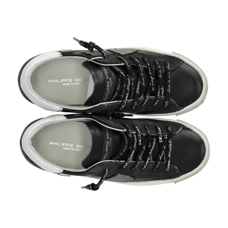 Philippe Model Lage-top sneaker Prsx Low Woman Foxy Lamine' Noir Argent(Image 9)