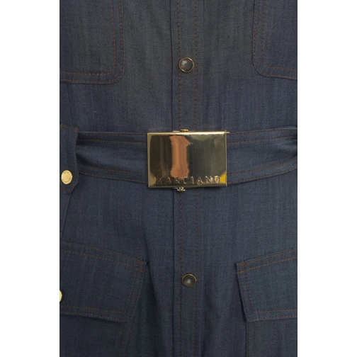 Guess Robes midi Maxi dress with waist belt blau (Image 4)