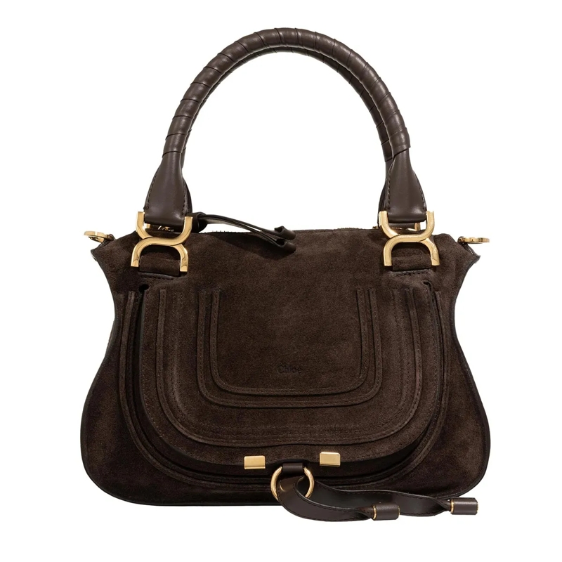 Chloé Schultertasche Marcie Small Brown