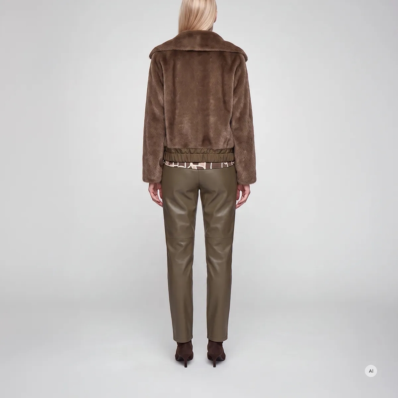 Marc Aurel Jacke Jacke- Nahttaschen- Nylon Kontrast- elastische beige(Image 4)
