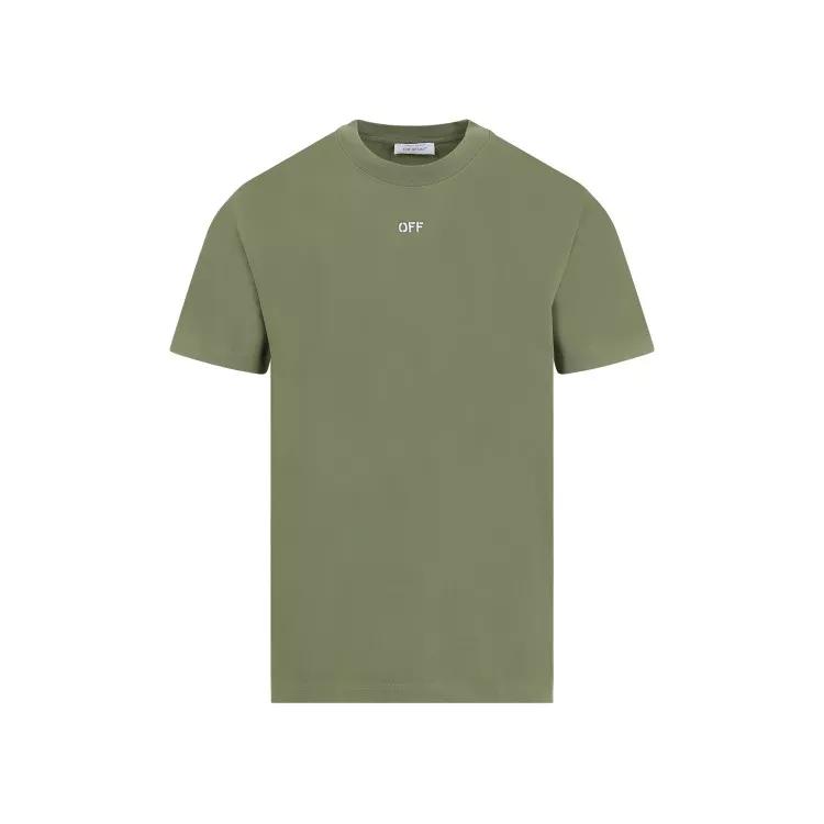 Off-White - Stitch Arrow T-Shirt - Größe S - green