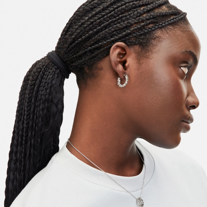 Liebeskind Berlin Mittellange Halskette Edelstahl 3D Lettering schwarz(Image 2)