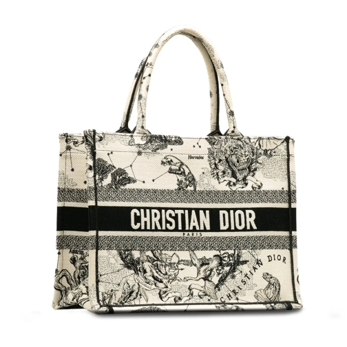Christian Dior Shopper 2022 Small Canvas Embroidered Zodiac Toile De Jouy weiß (Image 2)